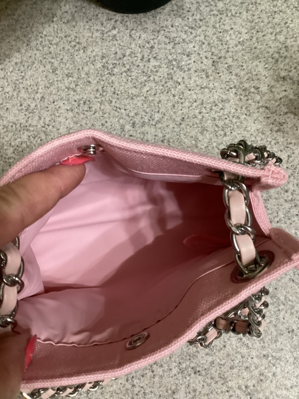 Dior Pink Chain-Detail Crossbody Bag - Picture 4 of 4